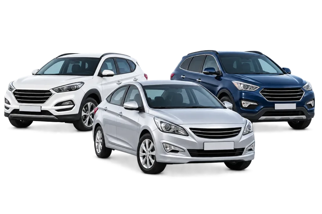 Автомобили Hyundai разных моделей